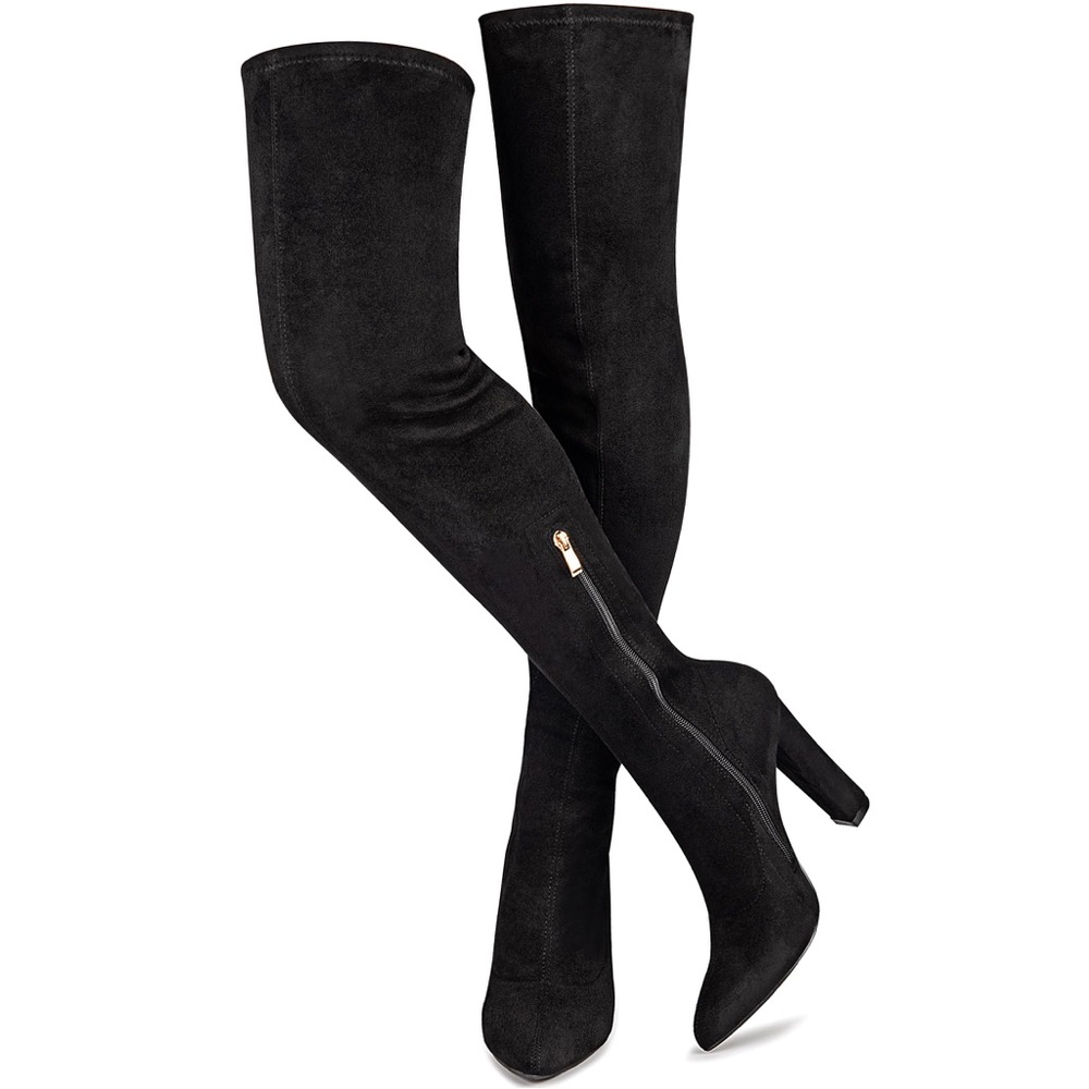 Thigh high Faux Suede Boots Size 11